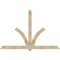 Ekena Millwork Redmond Rough Sawn Timber Gable Bracket, Douglas Fir, 108"W x 72"H x 4"D x 6"F, 16/12 Pitch GBW108X72X0406RED00RDF - alternate 1